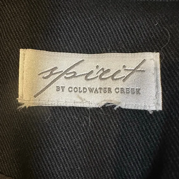 Spirit Embroidered Floral Jacket | Black Cotton Zip Folk Art Coat - M - Picture 9 of 9